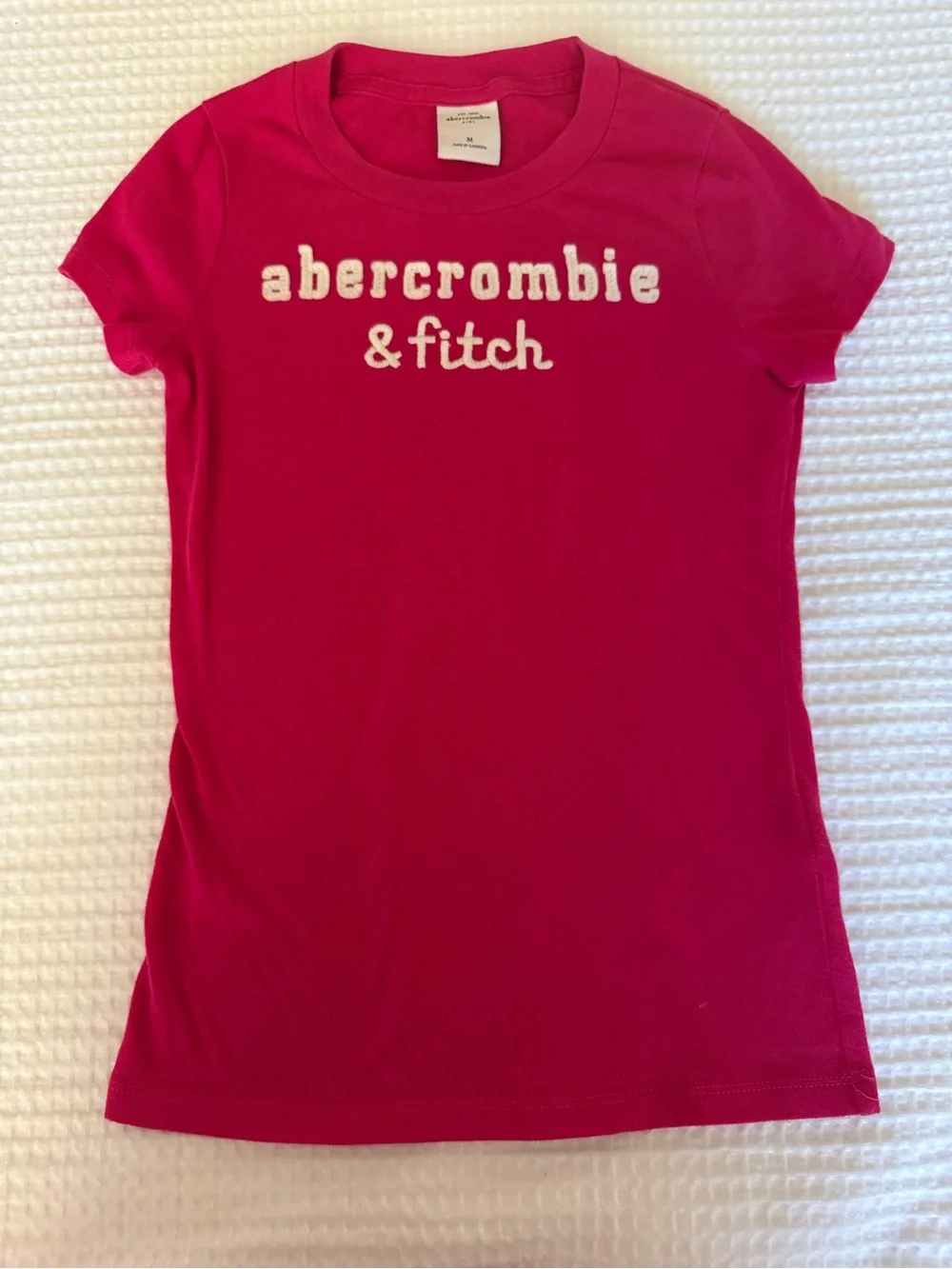 Abercrombie & Fitch Pink Short Sleeve Logo Tee
